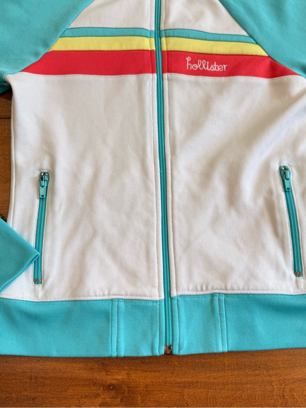 Hollister Vintage Y2K Slim Fit California Track Jacket Full Zip Retro - S - Picture 3 of 9